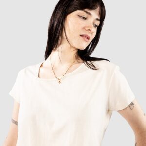 Urban Classics Organic Asymmetric Neckline T-Shirt whitesand
