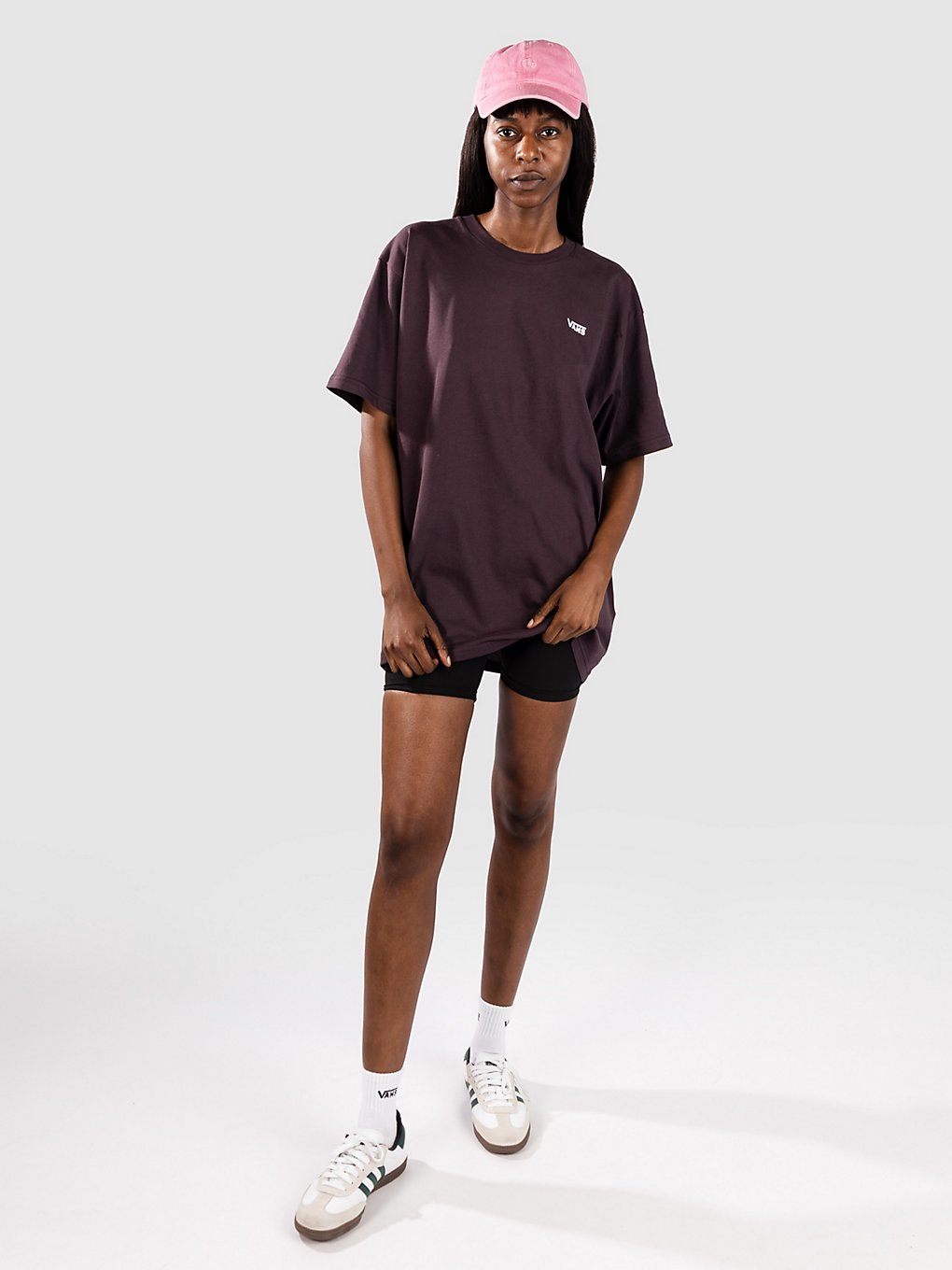 Vans Left Chest Logo T-Shirt dark port