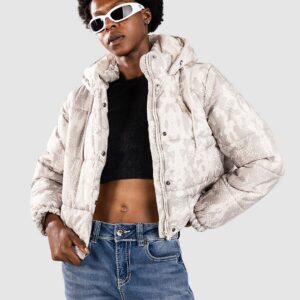 Vans MTE Hillgate AOP Cropped Puffer Jacke taupe mist