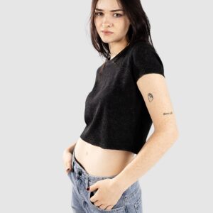 Zine Carmina T-Shirt black mineral wash