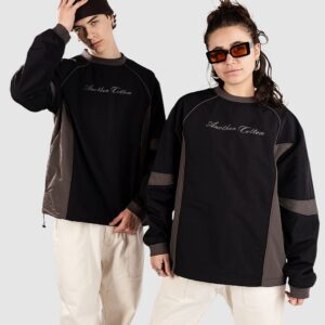 Another Cotton Lab Another Oversize Raglan Windbreaker Jacke black