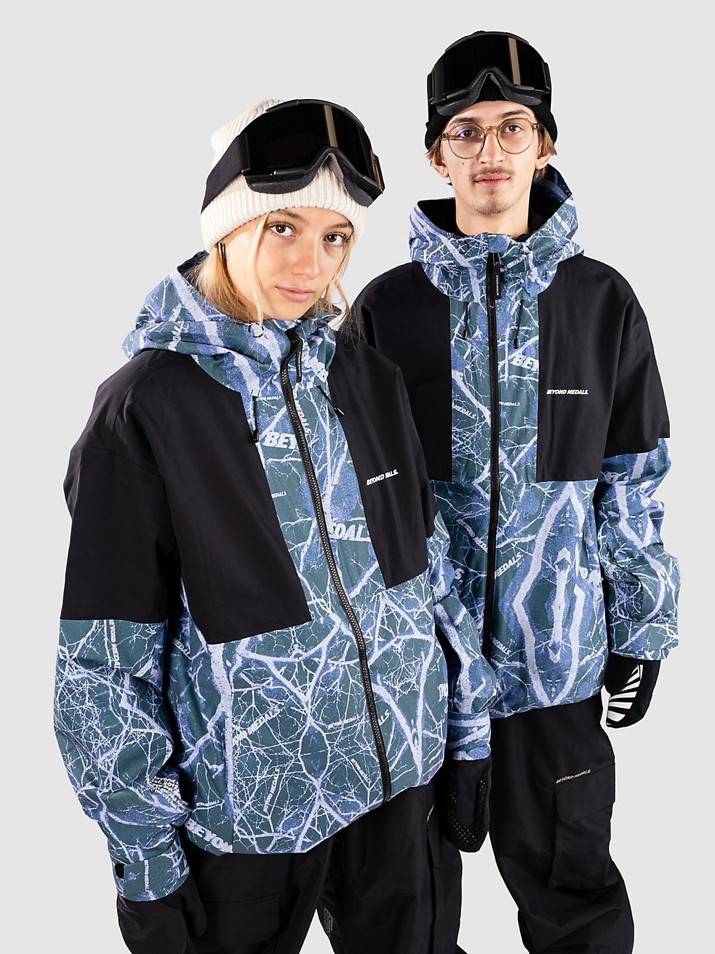 Beyond Medals Fullzip Shirakaba 2L Jacke print