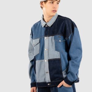 Blue Tomato Denim Patchwork Jacke blue