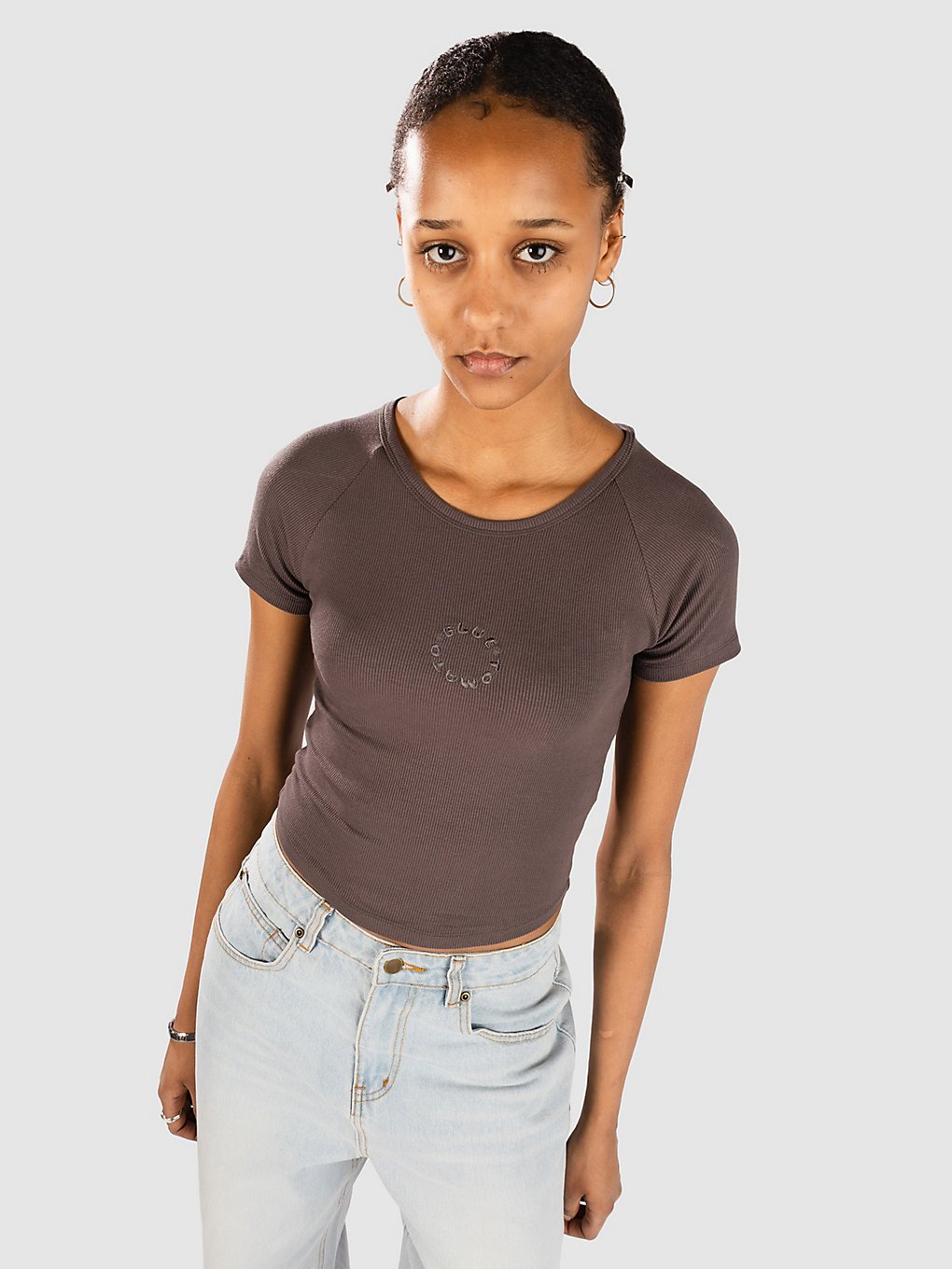 Blue Tomato Ribbed Baby T-Shirt charcoal