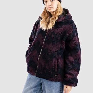 Iriedaily Pat Teddy Jacke navy red