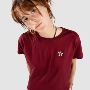 Iriedaily Puffy Dog T-Shirt bordeaux