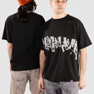 Jacker Mirror Maze Garment Dyed T-Shirt black