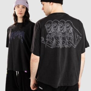 Jacker Skeleton Garment Dyed T-Shirt black
