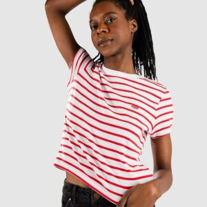 Levi's Essential Sporty T-Shirt emily strp bright wht ubn
