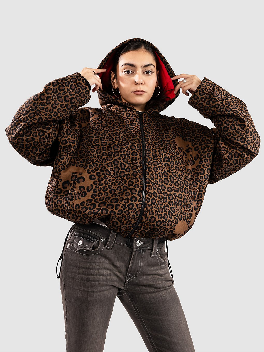 Lurking Class Death Leopard Hooded Jacke assorted