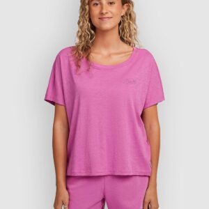 O'Neill Essentials Script Scoop Neck T-Shirt electric fuschia