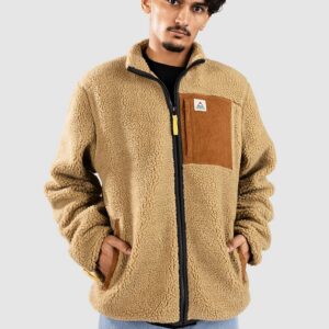 Passenger Trekker Recycled Deep-Pile Sherpa-Jacke biscuit
