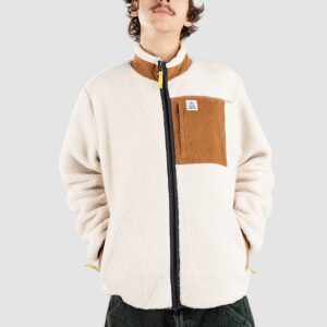 Passenger Trekker Recycled Deep-Pile Sherpa-Jacke warm ivory