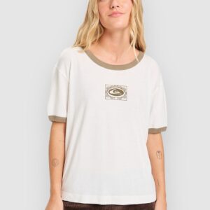 Quiksilver Ringer Screen T-Shirt snow white
