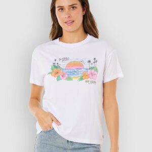 Rip Curl Sun Rays Cropped T-Shirt optical white