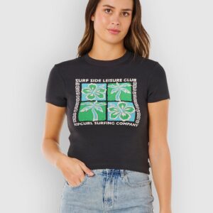 Rip Curl Surf Side Fitted T-Shirt washed black