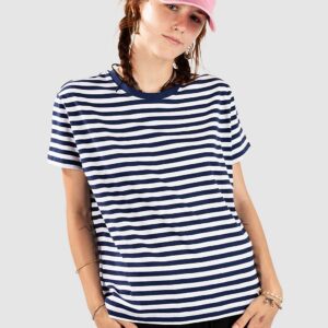 Urban Classics Regular Striped T-Shirt darkblue