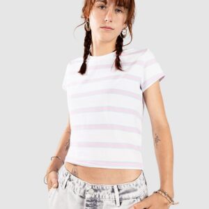 Urban Classics Stripe Cropped T-Shirt girlypink