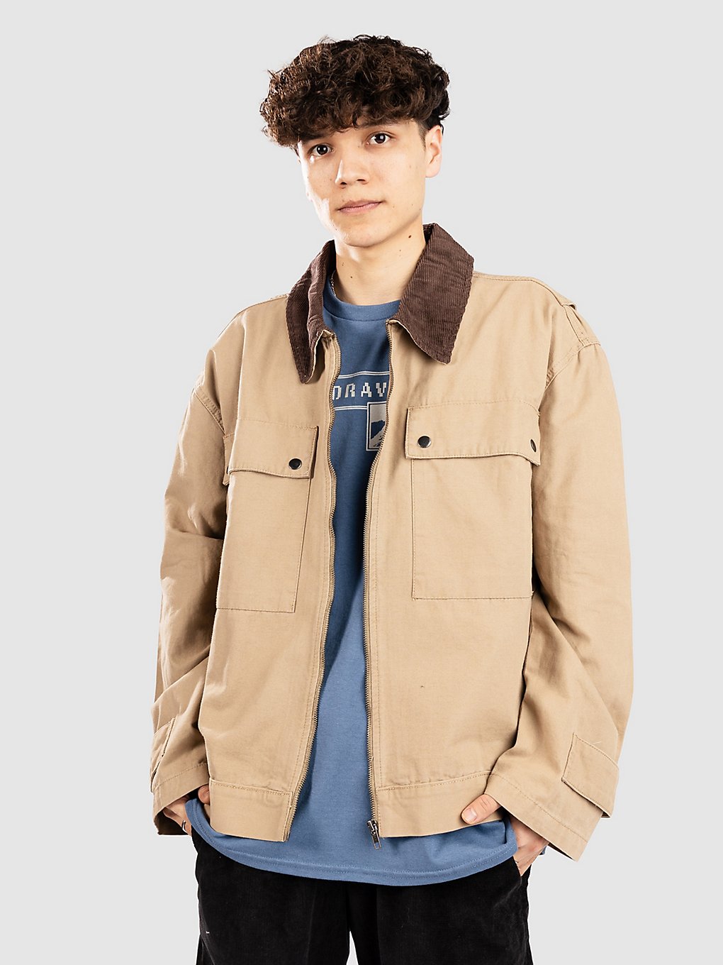 Urban Classics Workwear Cotton Jacke unionbeige