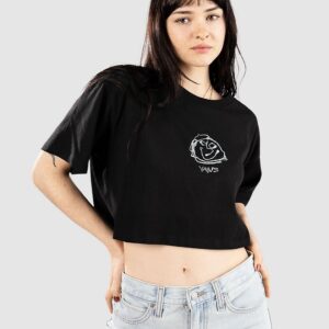 Vans Grinning Face Relax Crop T-Shirt black