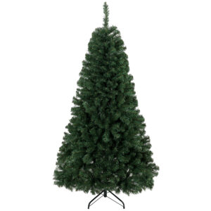 HOMCOM Weihnachtsbaum 180 cm künstlich mit 888 flammschutzbehandelten Zweigen, dichter realistischer Weihnachtsbaum mit klappbarem Metallständer, Norwegische-Fichten-Design, für Zuhause und Innen, Grün Aosom