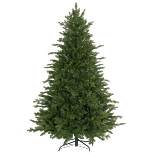 HOMCOM Weihnachtsbaum Künstlich 180 cm Christbaum mit 1821 Flammhemmenden Spitzen, Faltbarer Metallständer, für Innen, Deko, Grün Aosom