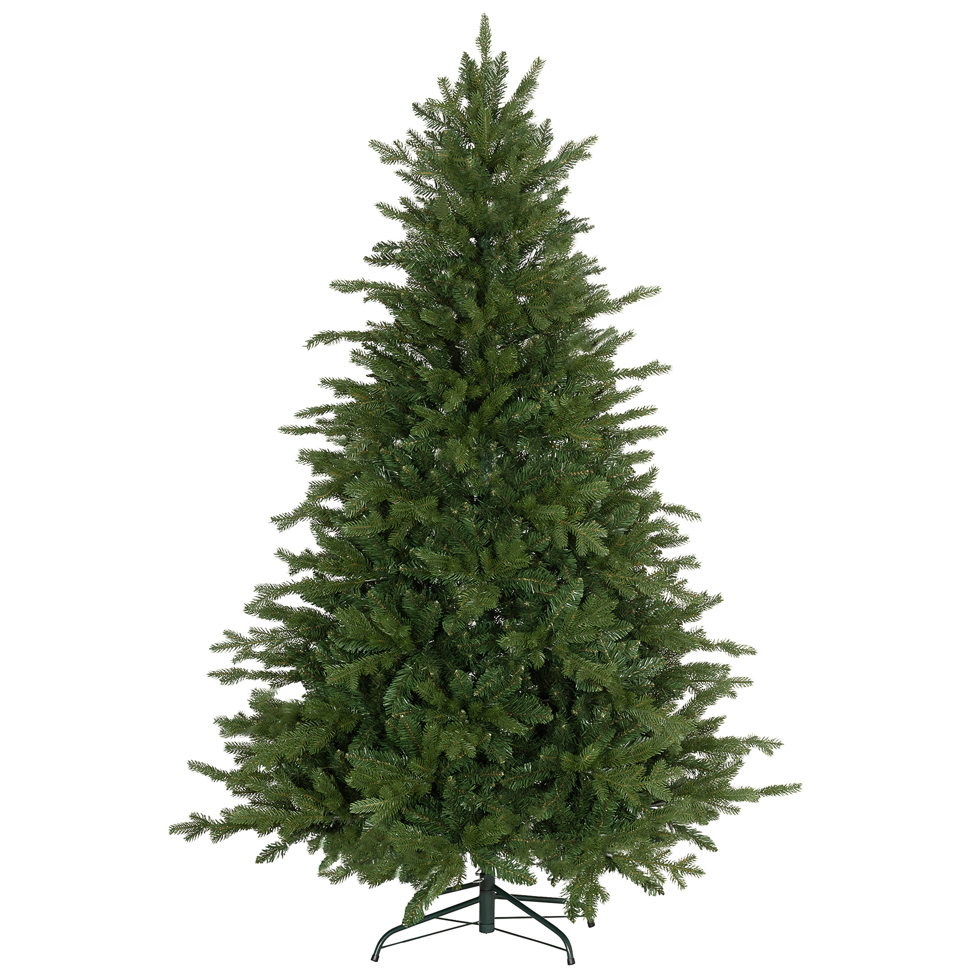 HOMCOM Weihnachtsbaum Künstlich 180 cm Christbaum mit 1821 Flammhemmenden Spitzen, Faltbarer Metallständer, für Innen, Deko, Grün Aosom