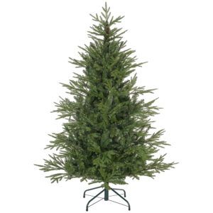 HOMCOM künstlicher Weihnachtsbaum 150 cm mit 1724 Spitzen klappbar und Metallständer für festliche Weihnachtsdekoration in Grün Aosom.de