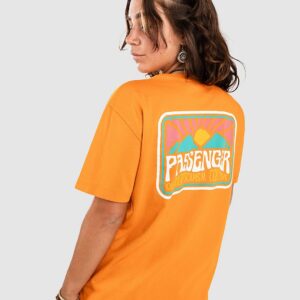 Passenger Golden Hour Recycled Cotton Oversized T-Shirt sunrise orange