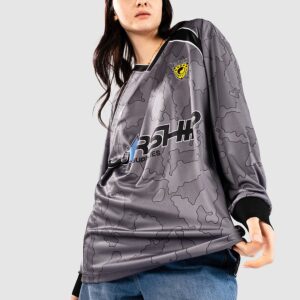 Worship Supplies Delirium Football Jersey T-Shirt steel grey